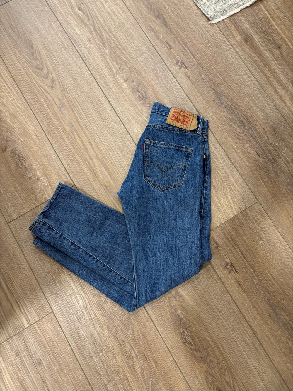 Levi's 501 Classic Straight Leg Blue Denim Jeans
